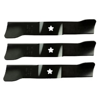 3x Hi Lift Blades fits 48&quot; Cut Husqvarna Ride on Mowers 588811002, 5888110-02, 588 81 10-0