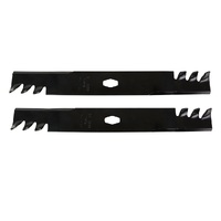 2x Copperhead Mulcher Blades Fits &quot;S&quot; Shaped Centre Hole For Cub Cadet Masport Rover Ride on Mowers 742-05177